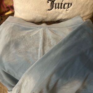 Juicy Couture Sky Blue Velour Top